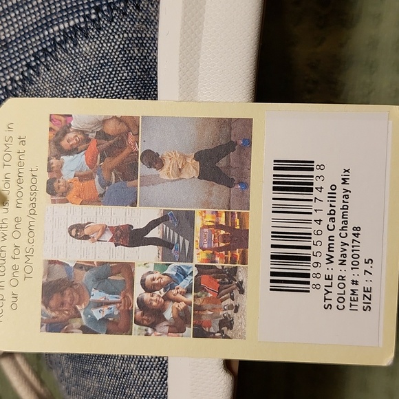 TOMS Denim Blue Lace-Up Cabrillo - Picture 7 of 7